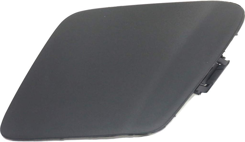 Front Left Driver and Right Passenger Side Bumper Tow Hook Eye Hole Cover Retainer Replacement For 2016-2018 Toyota Prius Black Textured Plastic Se...