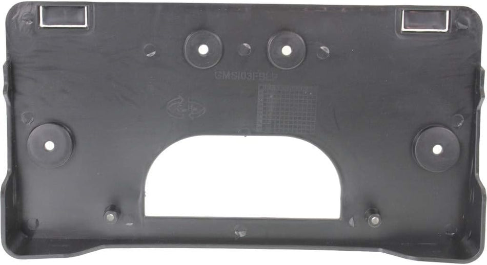 DAT AUTO PARTS Front Bumper Cover License Plate Frame Tag Mounting Bracket Holder Replacement For 2003-2007 GMC Sierra 1500 2500 Pickup Truck Black...