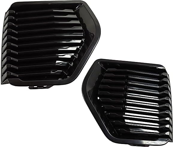 Front Left Driver and Right Passenger Side Set Of 2 Bumper Fog Light Hole Lamp Cover Pair Replacement For 2019-2022 GMC Sierra & Denali 1500 Pickup...