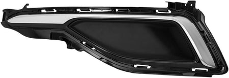 DAT AUTO PARTS Front Left Driver Running Light Fog Lamp Cover Bumper Molding Insert Replacement For 2015-2017 Hyundai Sonata Standard Models Black ...