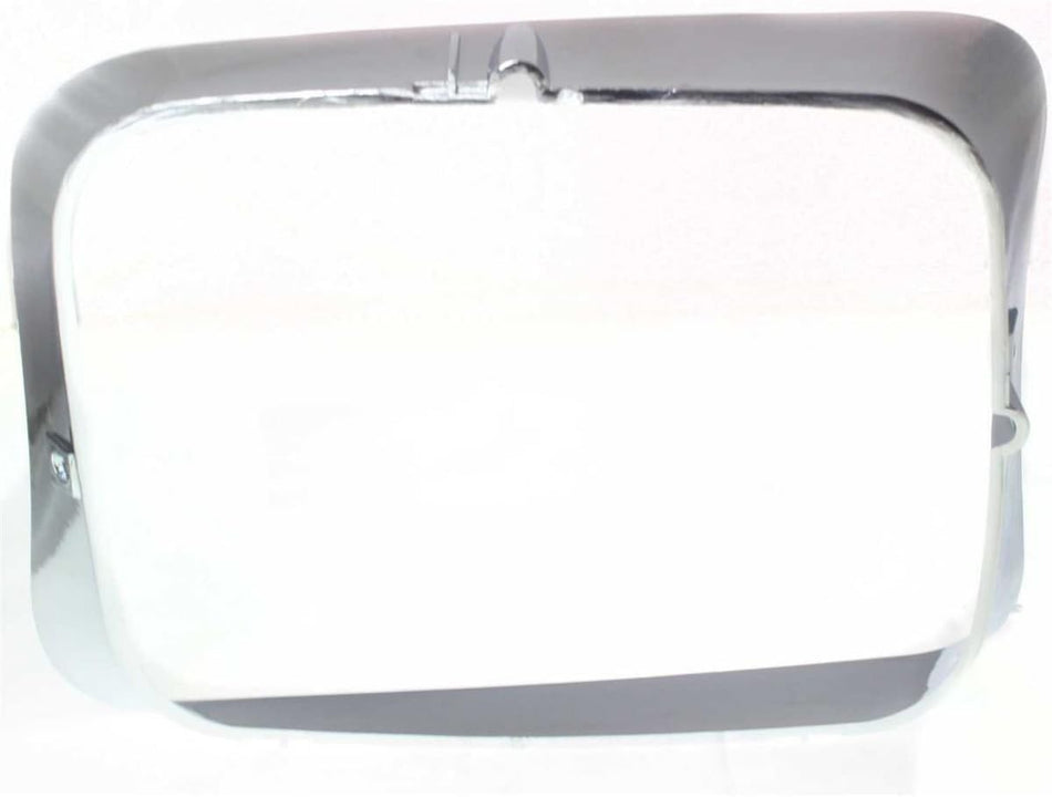 DAT AUTO PARTS Front Left Driver Side Head Lamp Headlight Door Grille Bezel Replacement For 1992 - 1993 Dodge RamCharger Silver Smooth Made of Plas...