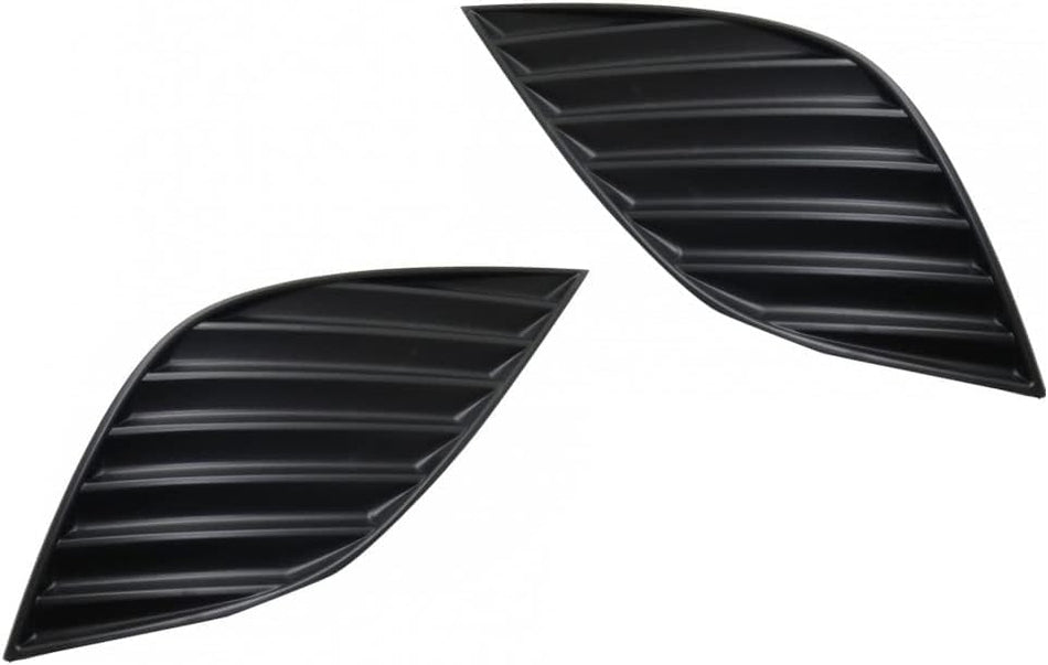 DAT AUTO PARTS Driver and Passenger Side Fog Light Bumper Cover Set of 2 Replacement For 2018-2020 Toyota Camry SE Models Black Textured Made of Pl...