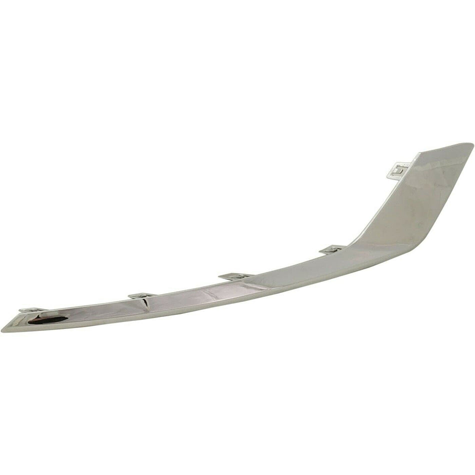 DAT AUTO PARTS Front Right Passenger Side Fog Light Trim Molding Bumper Cover Insert Replacement For 2017 2018 Ford Fusion Except Sport Silver Chro...