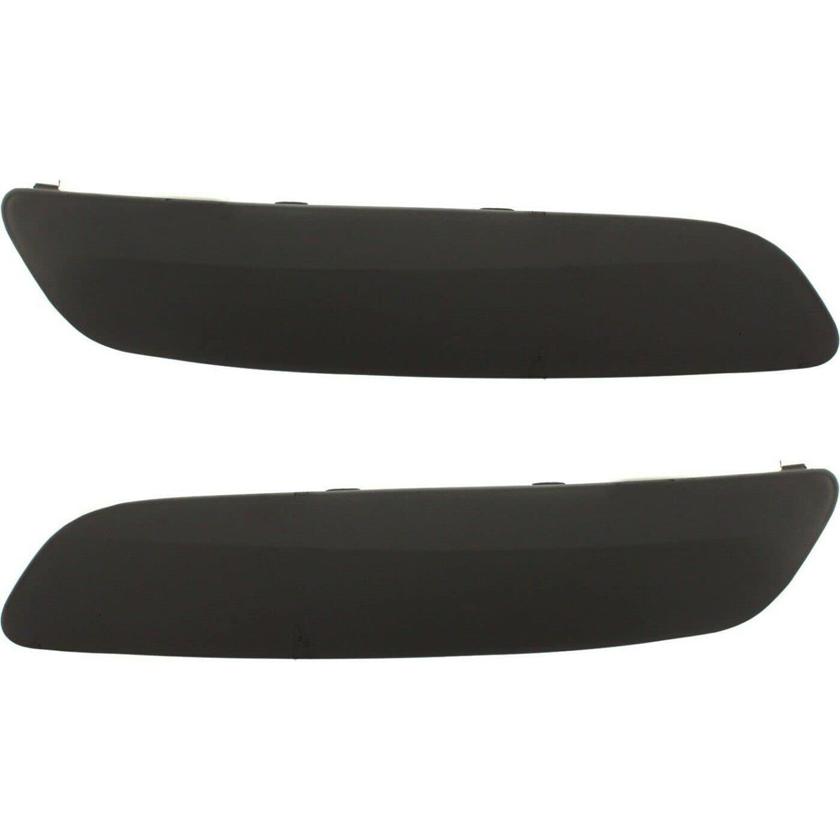 DAT AUTO PARTS Front Right Passenger & Left Driver Side Bumper Fog Light Cover Trim Replacement For 2005 - 2008 Volkswagen Jetta Black Primed VW104...