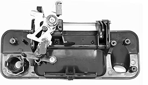 Rear Outside Tailgate Liftgate Door Handle Fits 2007-2013 Toyota Tundra Pickup Black Smooth TO1915119