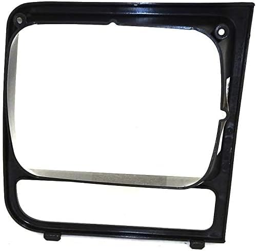 DAT AUTO PARTS Front Left Driver Side Headlight Door Insert Headlamp Bezel Cover Grille Trim Replacement for 1997-2001 Jeep Cherokee Limited Classi...