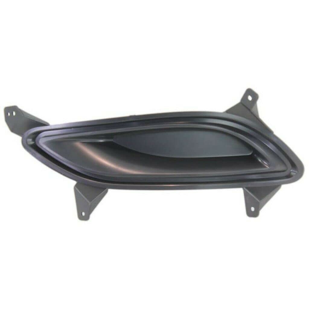 DAT AUTO PARTS Front Left Driver Side Fog Light Hole Lamp Cover Trim Molding Bumper Insert Replacement For 2011 2012 2013 Hyundai Sonata Except Hyb...