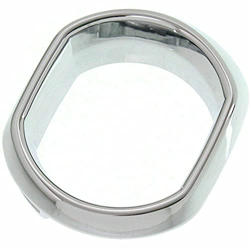 DAT AUTO PARTS Front Right Passenger Side Fog Light Bezel Cover Trim Ring Molding Bumper Insert Replacement for 2013-2017 GMC Acadia Silver Chrome ...