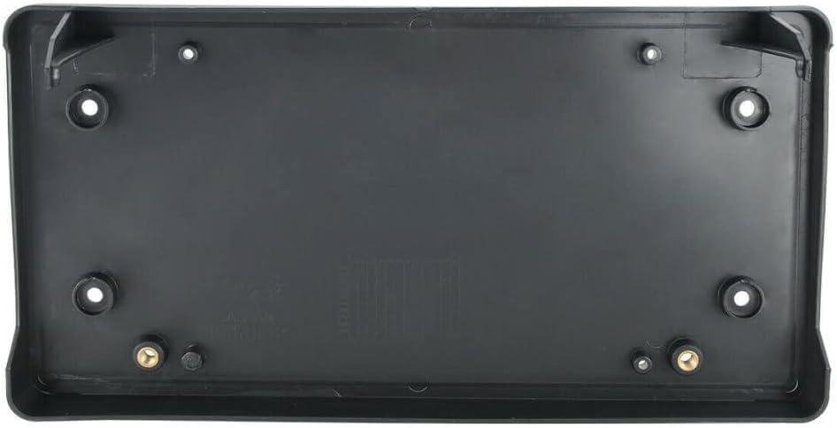 DAT AUTO PARTS Front Bumper License Plate Bracket Frame Cover Tag Holder Replacement for 2017-2020 BMW 5 Series Without M Package Black Textured Ma...