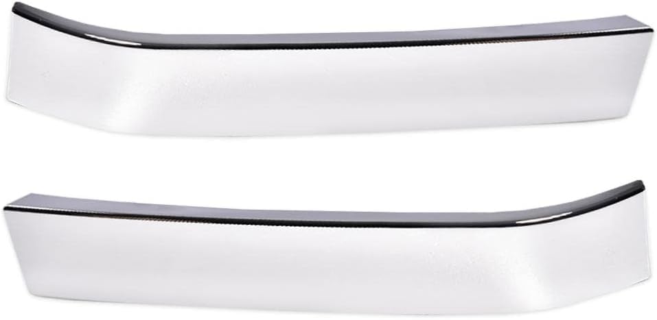 DAT AUTO PARTS Front Left Driver & Right Passenger Pair Bumper Molding Center Bar Outer Wing Set Replacement For 2003-2006 Chevy Silverado 1500 350...
