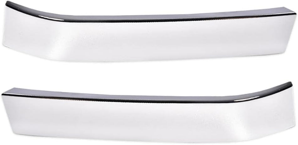 DAT AUTO PARTS Front Left Driver & Right Passenger Pair Bumper Molding Center Bar Outer Wing Set Replacement For 2003-2006 Chevy Silverado 1500 350...