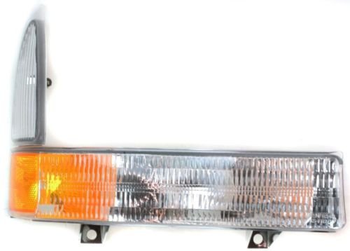 DAT AUTO PARTS Front Right Passenger Side Parking Light Signal Lamp Marker Lens & Housing Assembly Replacement For 2001 - 2005 Ford Excursion Amber...