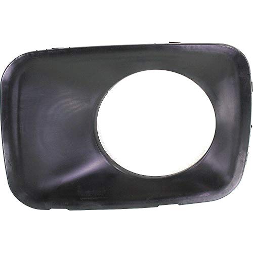 DAT AUTO PARTS Front Left Driver Side Fog Light Cover Bezel Trim Lamp Hole Bumper Insert Replacement For 2009 2010 2011 Honda Pilot Black Smooth Pl...