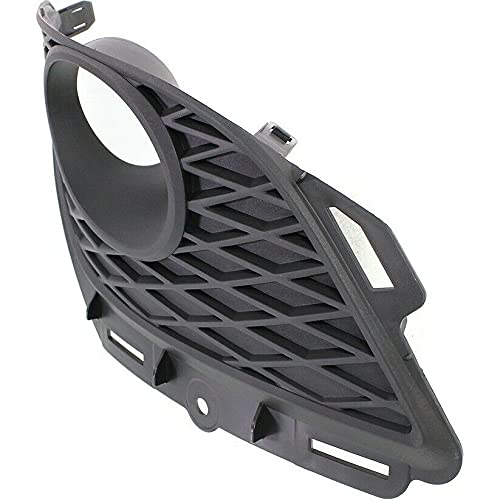 DAT AUTO PARTS Front Right Passenger Side Bumper Insert Fog Light Bezel Molding Cover Grille Trim Replacement for 2009-2013 Toyota Matrix Black Tex...