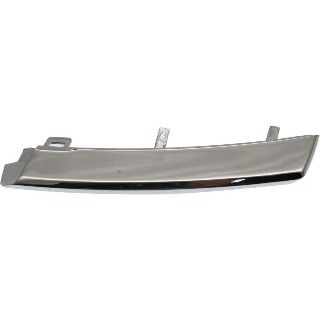 DAT AUTO PARTS Front Left Driver Side Upper Grille Molding Bracket Replacement For 2007 - 2009 Honda CR-V EX EX-L Chrome Smooth HO1212110 71125SXSA21