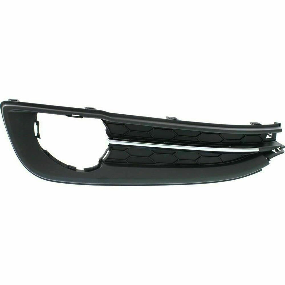 DAT AUTO PARTS Front Left Driver Side Bumper Insert Fog Light Bezel Cover Grille Molding Replacement For 2013 2014 Honda Civic 2.4 Si Sedan Black T...