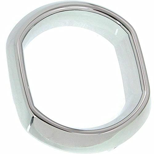 DAT AUTO PARTS Front Right Passenger Side Fog Light Bezel Cover Trim Ring Molding Bumper Insert Replacement for 2013-2017 GMC Acadia Silver Chrome ...
