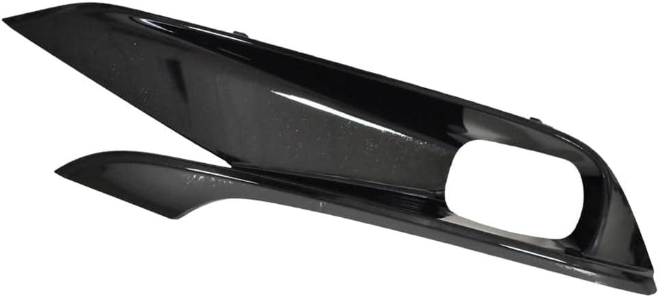 Fog Light Cover Grille Molding Trim Set of 2 for 2021-2022 Toyota Sienna XSE Front Driver & Passenger Side Gloss Black TO1038241
