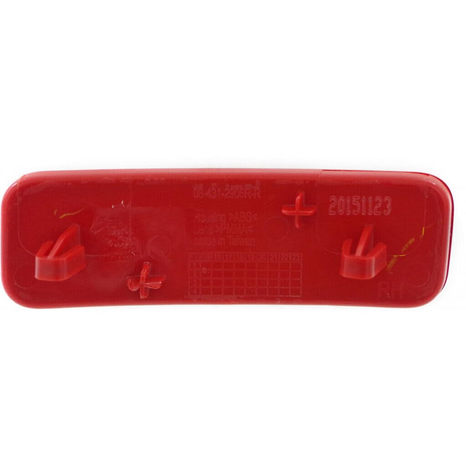 Rear Passenger Side Bumper Reflector Fits 2014-2024 Ford Transit Red Lens FO1185106