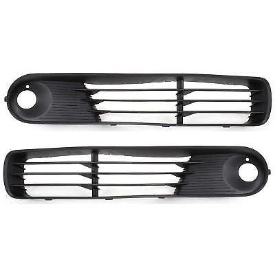 DAT AUTO PARTS FRONT BUMPER COVER GRILLE SET REPLACEMENT FOR 05-09 PONTIAC G6 ALSO FITS COUPE AND CONVERTIBLE MODELS BLACK TWO LEFT DRIVER AND RIGH...