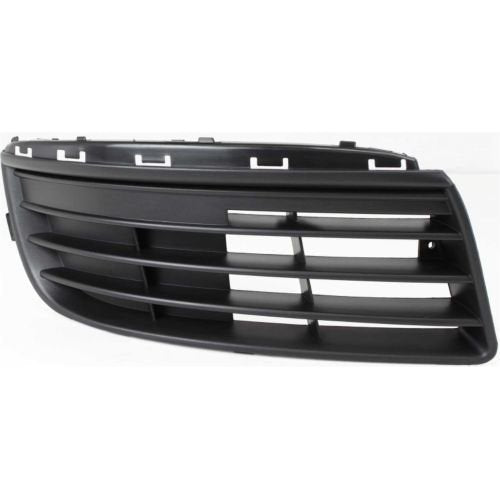 Front Right Passenger & Left Driver Side Bumper Fog Light Cover Set Of 2 Replacement For 2005 - 2010 Volkswagen Jetta Black Smooth Made of Plastic ...
