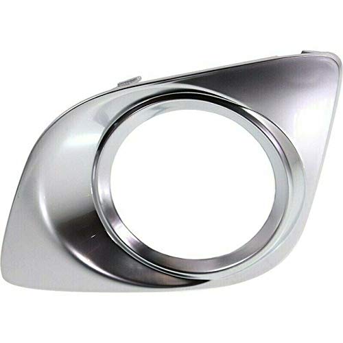 DAT AUTO PARTS Front Left Driver Side Fog Light Bezel Replacement for 09-12 Toyota Venza Silver TO1038133 521280T010