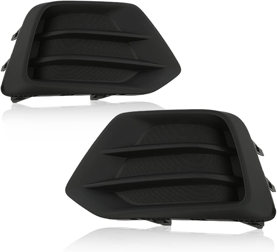 DAT AUTO PARTS Front Left Driver & Right Passenger Set Of 2 Fog Light Hole Lamp Cover Bumper Insert Trim Pair Replacement For 2017-2022 Chevrolet C...