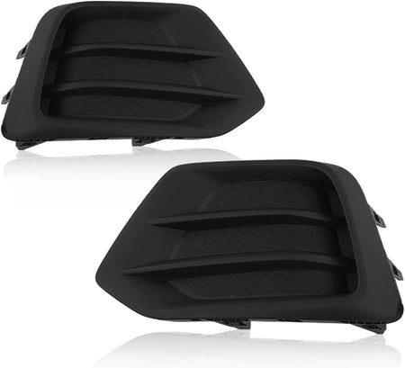 DAT AUTO PARTS Front Left Driver & Right Passenger Set Of 2 Fog Light Hole Lamp Cover Bumper Insert Trim Pair Replacement For 2017-2022 Chevrolet C...
