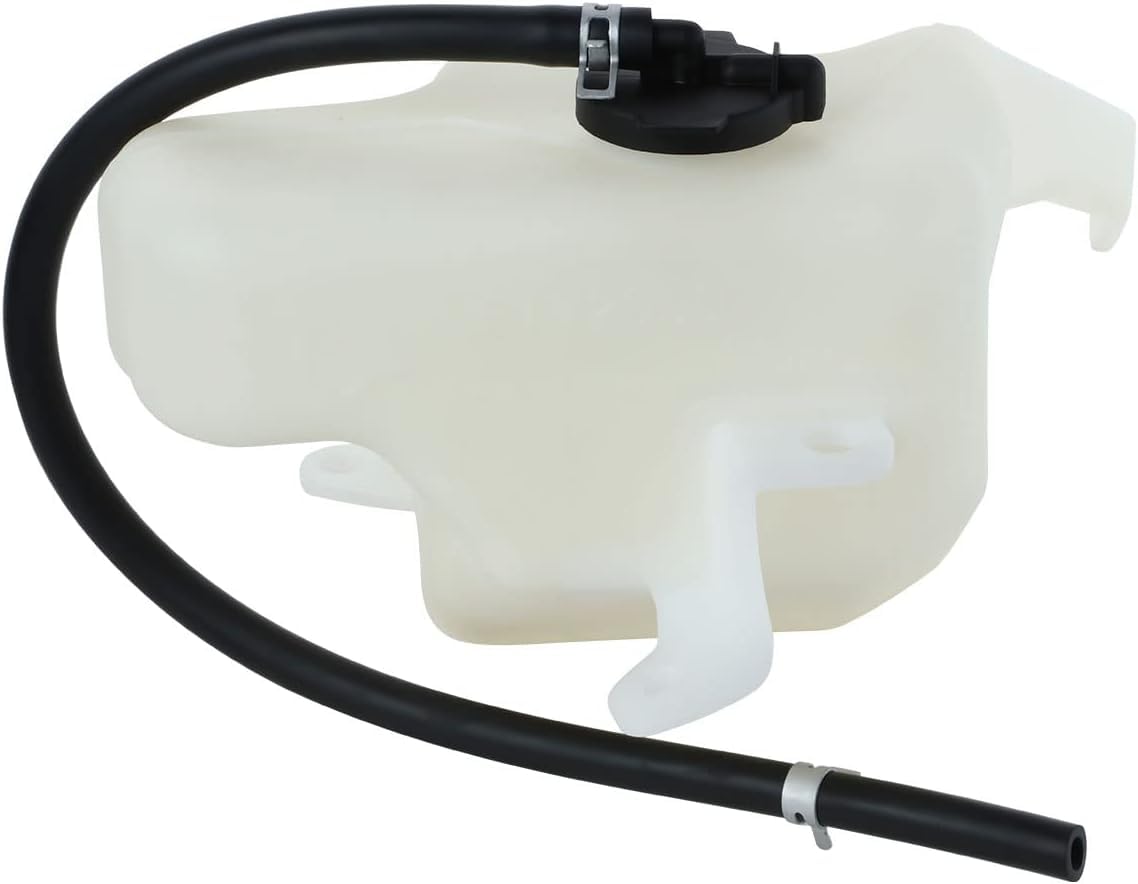 DAT AUTO PARTS Coolant Recovery Tank Radiator Overflow Bottle Reservoir with Cap Replacement for 2009-2014 Toyota Corolla Matrix White Textured Pla...