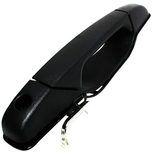 Front Driver Side Exterior Door Handle Fits 2007-2014 Chevy Silverado Tahoe GMC Sierra Yukon Black Smooth GM1310137