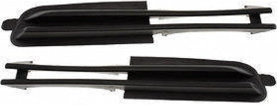 PAIR OF 2 Right Front Passenger and Driver Side Front Bumper Cover Lower Grille Bracket SET Replacement For 1999-2001 BMW 3 Series Plastic Black Te...