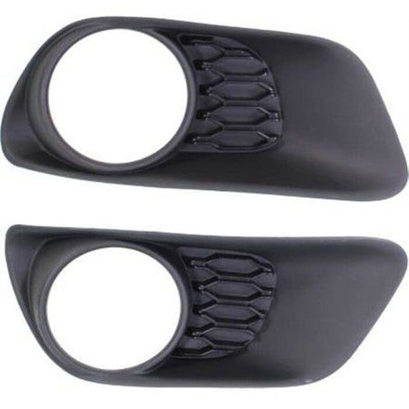 Front Left Driver & Right Passenger Side Set of 2 Fog Light Cover Bezel Pair Replacement For 2011-2020 Dodge Grand Caravan 2012-2015 Ram Cargo Van ...