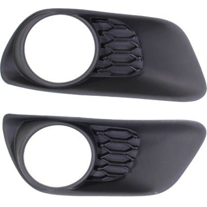 Front Left Driver & Right Passenger Side Set of 2 Fog Light Cover Bezel Pair Replacement For 2011-2020 Dodge Grand Caravan 2012-2015 Ram Cargo Van ...