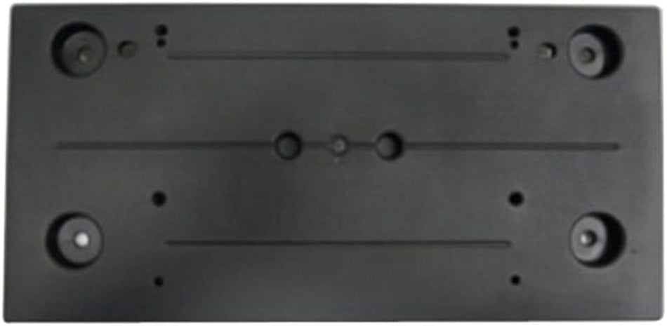 DAT AUTO PARTS Front Bumper License Plate Bracket Frame Cover Tag Holder Replacement for 2014-2017 BMW i3 Black Textured Made of Plastic BM1068161 ...