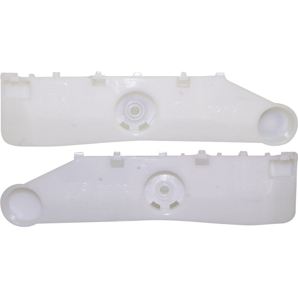 DAT AUTO PARTS Rear Left Driver & Right Passenger Side Inner Bumper Cover Trim Bracket Pair Replacement For 2012 - 2019 Nissan Versa Sedan White Sm...