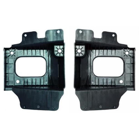 DAT AUTO PARTS Front Left Driver & Right Passenger Side Fog Light Lamp Mounting Bracket Set Of 2 Replacement For 2004-2006 Ford F150 Lightduty Blac...