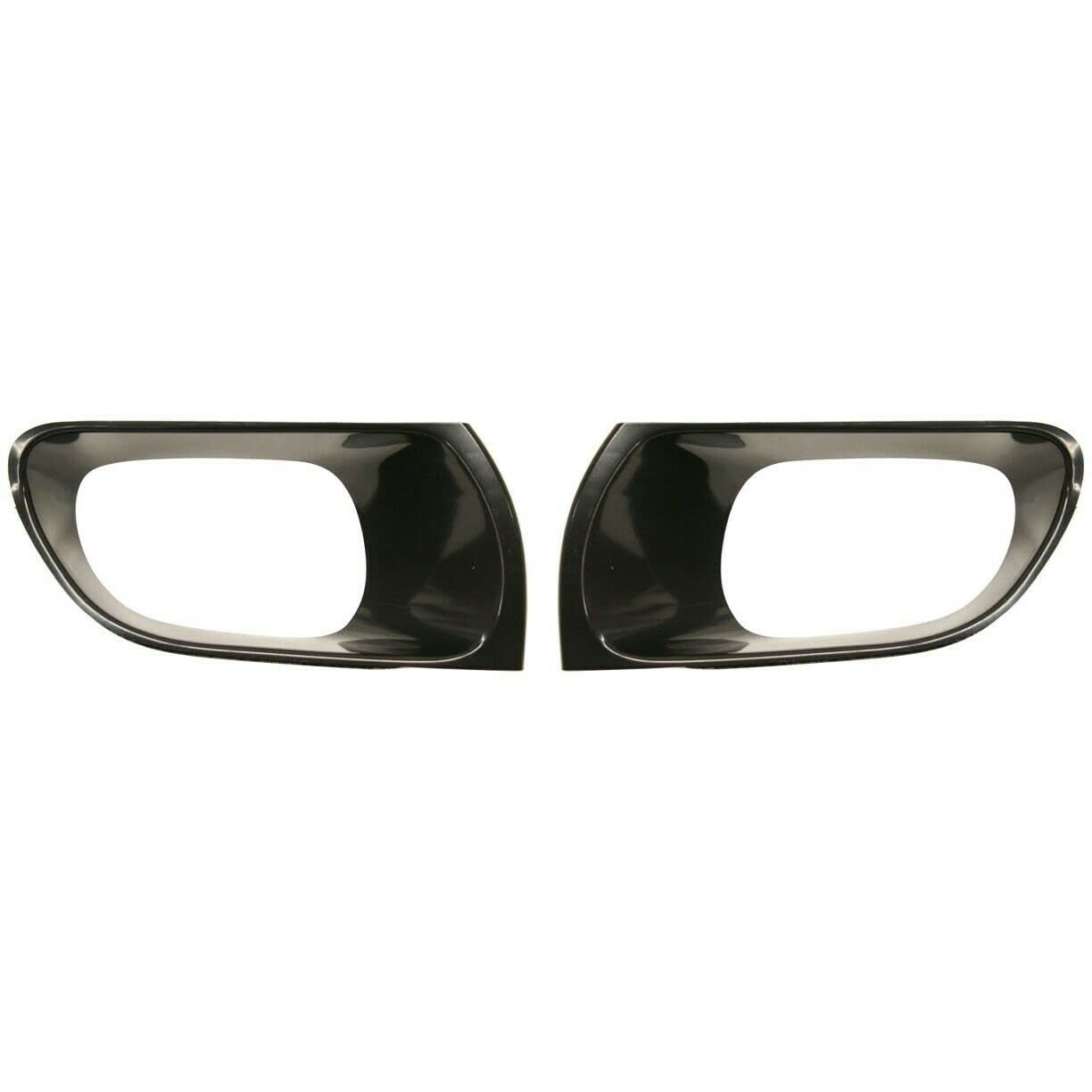 DAT AUTO PARTS Front Right Passenger & Left Driver Side Bumper Fog Light Bezel Cover Grille Set of 2 Replacement for 2005-2007 Toyota Avalon Black ...