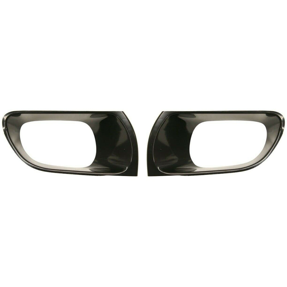DAT AUTO PARTS Front Right Passenger & Left Driver Side Bumper Fog Light Bezel Cover Grille Set of 2 Replacement for 2005-2007 Toyota Avalon Black ...