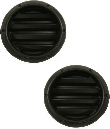 Front Left Driver and Right Passenger Side Fog Light Cover Set of 2 Pair Replacement for 2004-2007 Toyota Highlander, 06 07 Hyrid Models Black Pain...