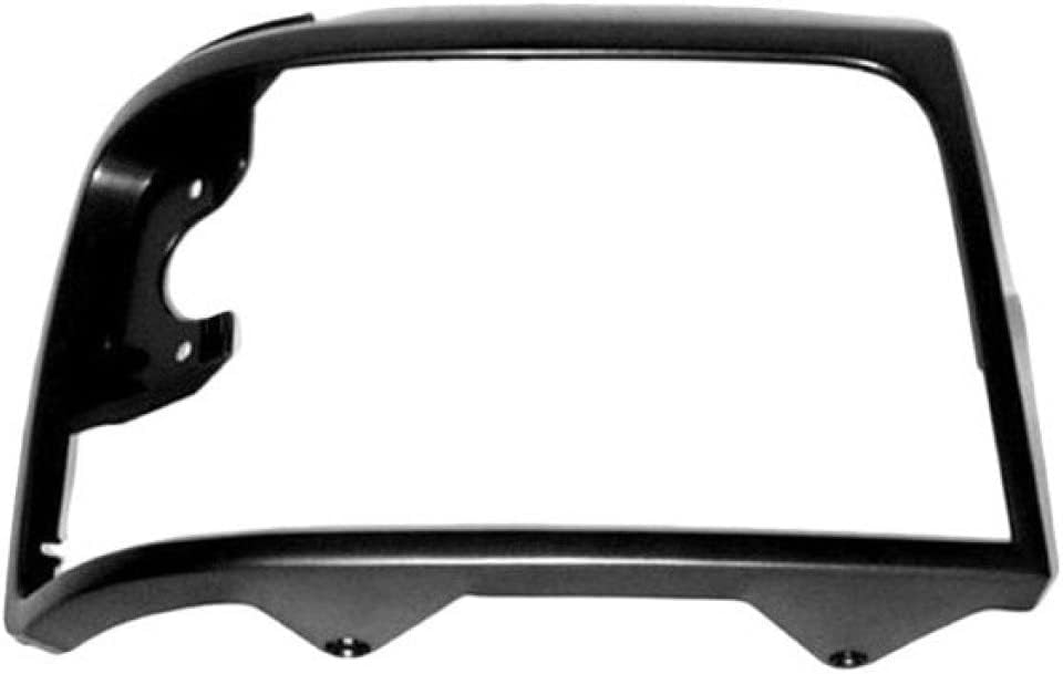DAT AUTO PARTS Front Right Passenger Side HeadLight Cover Grille Trim Replacement For 1992-1996 Ford F150 92-96 Bronco Silver Dark Gray Textured Ma...