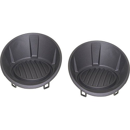 DAT AUTO PARTS Front Left Driver & Right Passenger Set of 2 Bumper Insert Fog Light Hole Cover Molding Trim Replacement for 2010-2013 Chevrolet Cam...