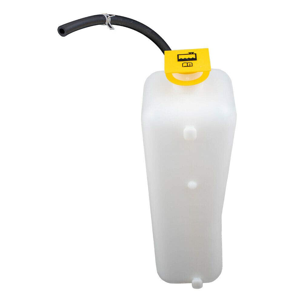DAT AUTO PARTS Engine Coolant Recovery Bottle Overflow Reservoir Tank With Cap Replacement for 1997-2006 Jeep Wrangler TJ White Textured Plastic CH...