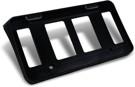 DAT AUTO PARTS Front Bumper License Plate Frame Tag Mounting Bracket Holder Cover Replacement For 2014-2021 Toyota Tundra Black Textured Made of Pl...