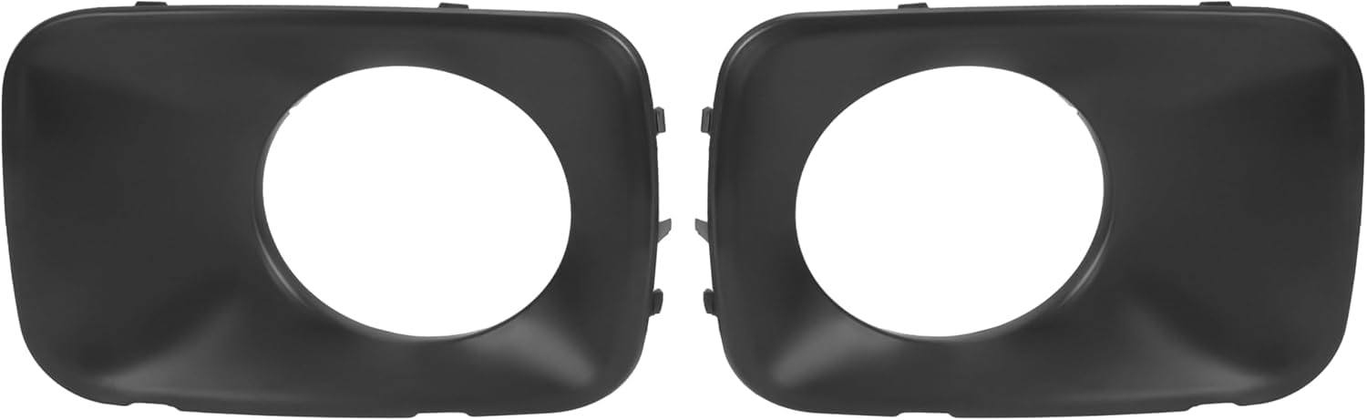 DAT AUTO PARTS Front Left Driver & Right Passenger Set Of 2 Fog Light Cover Bezel Trim Lamp Hole Bumper Insert Pair Replacement For 2009 2010 2011 ...