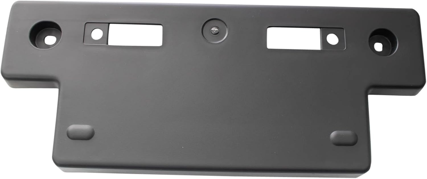 DAT AUTO PARTS Front License Plate Bracket Frame Cover Tag Holder Replacement for 2013 - 2015 Lexus LX570 Black Smooth Plastic LX1068140 5211460150