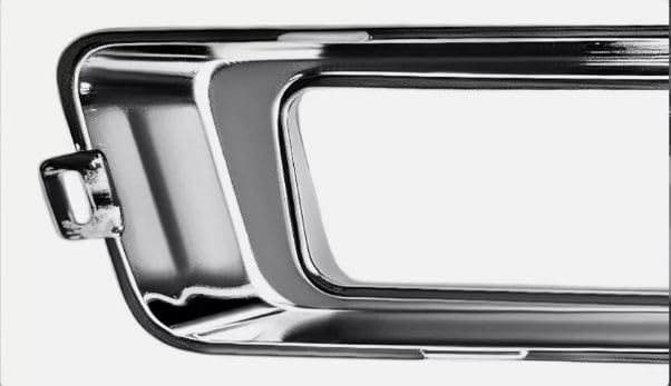 DAT AUTO PARTS Front Left Driver Side Fog Light Cover Trim Ring Molding Bumper Insert Replacement For 2015 2016 2017 Ford Expedition Silver Chrome ...
