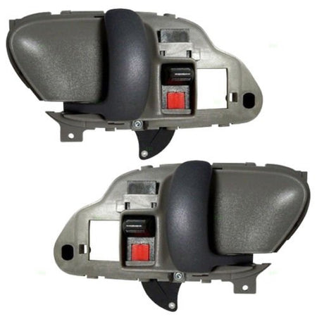 Interior Front or Rear Left Driver & Right Passenger Side Set of 2 Inside Door Handle Pair Replacement For 1995-2000 GMC Chevy Pickup Truck Yukon S...