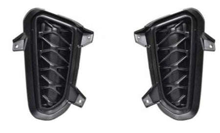Front Left Driver and Right Passenger Side Fog Light Bumper Cover Grille Insert Bezel Set of 2 Replacement For 2021-2025 Dodge Durango Black Textur...