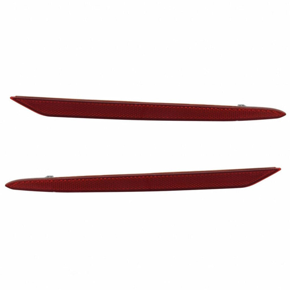 Rear Right Passenger & Left Driver Side Pair Bumper Cover Marker Light Reflector Lamp Insert Set Of 2 Replacement For 2019-2020 Ford Fusion/Police ...