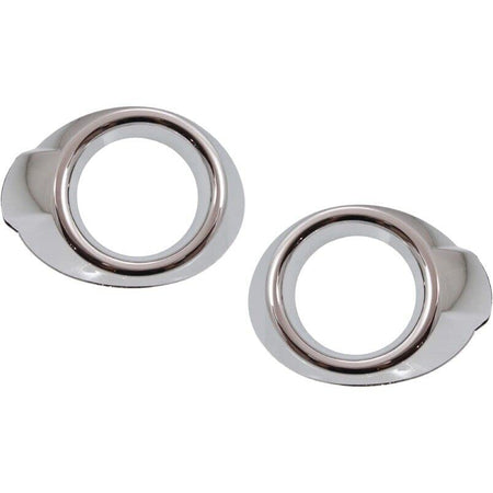DAT AUTO PARTS Front Left Driver & Right Passenger Set Fog Light Bezel Cover Trim Molding Replacement for 2012 2013 2014 Ford Focus SE/SEL Silver C...